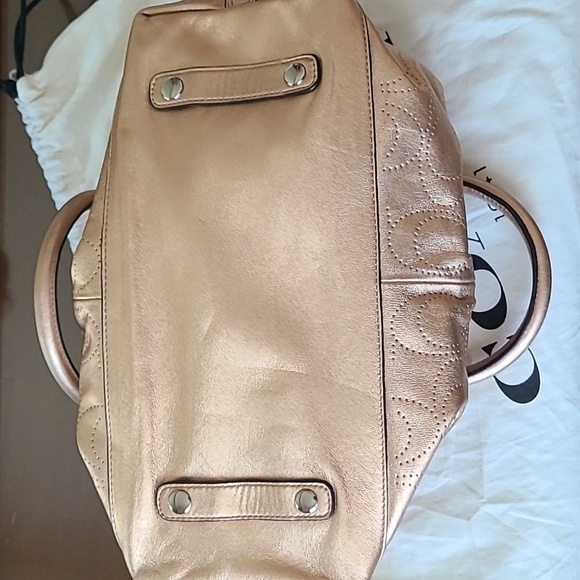 Coach Metallic Gold Satchel - Picture 8 of 8